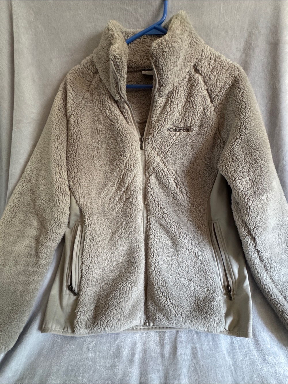 Columbia Women’s Taupe Plush Sherpa Jacket